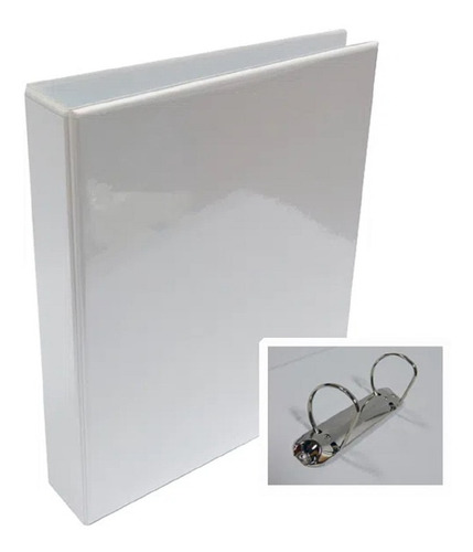 Carpeta Clingsor A4 Blanca 2 Anillos Lomo 3cm 47b Tapa Plast