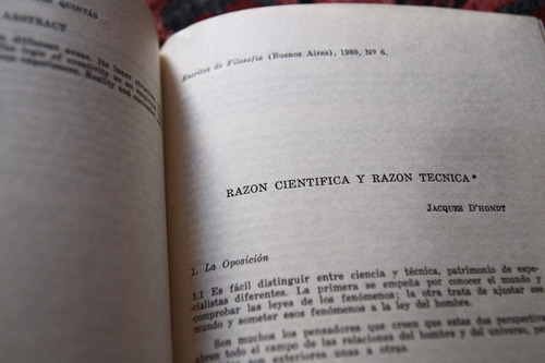 Revista Escritos De Filosofia N°6 - Razon I