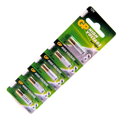 Pilha Wlxy Bateria 27a Gp2 Cilíndrica - Kit De 5 Unidades