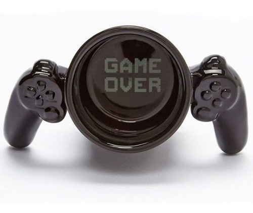 Taza Gamer De Ceramica Playstation Game Over Cafe H1291