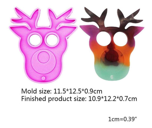 Duolm Diy Artesanato Resina Epóxi Molde Animal Forma Vaca 3