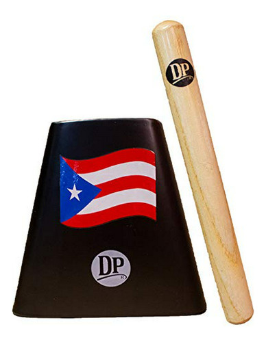 Campana Metálica Con Bandera De Puerto Rico De 5 Pulgadas.