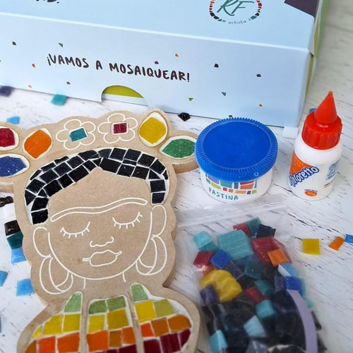 Kit Mosaico Pequeños Artistas Frida Kahlo