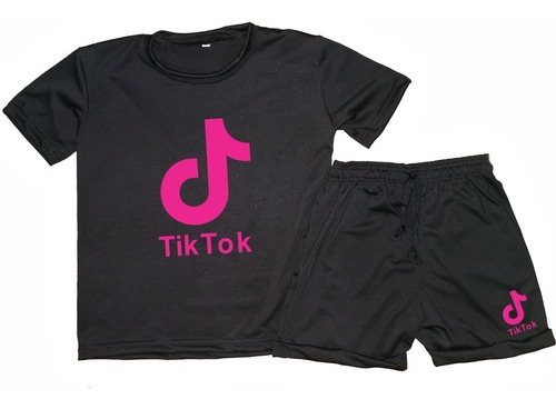 Conjunto Deportivo Verano Niños/as Tik Tok Remera + Short 