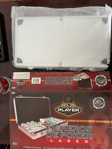 Valija Poker Old Player 300 Fichas Sin Naipes (Usado)