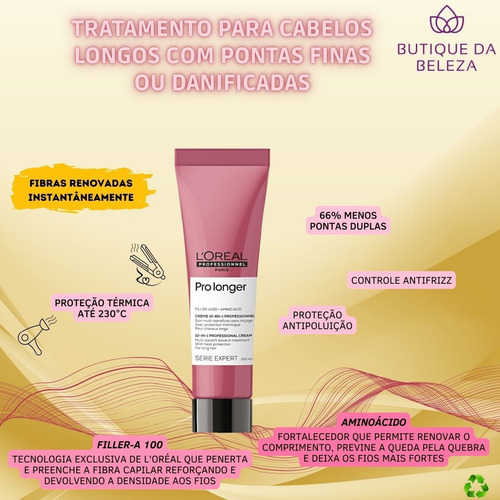 Leave In Loreal Pro Longer 150ml - Redutor De Pontas Duplas