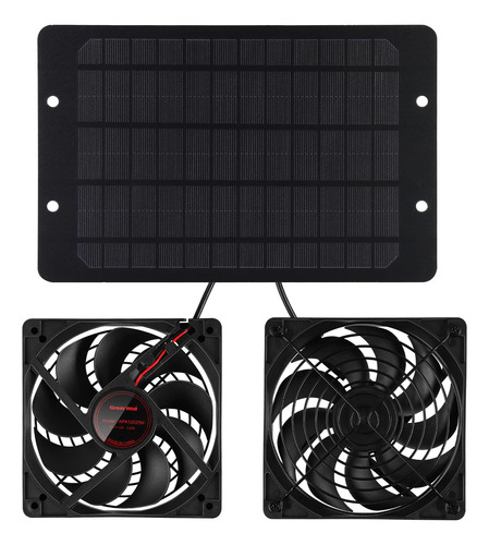 Kit Ventilador Panel Solar Doble Alimentado 10 W 12 V