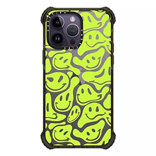 Funda Casetify Para iPhone 14 Pro Max (acid Smiles Green)