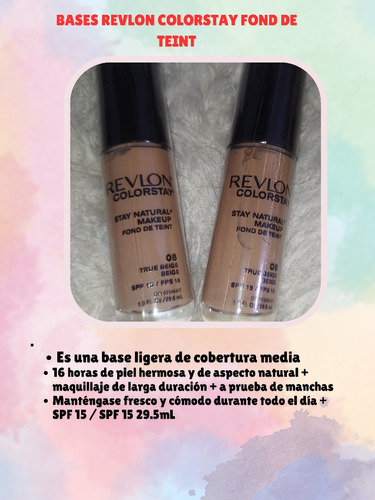 Bases Revlon Colorstay 