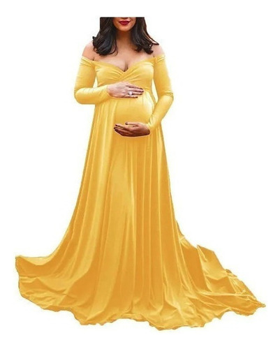 D Vestido De Largo Noche Maternidad Embarazo
