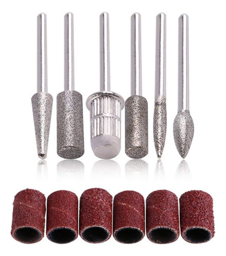 Pulidor Esmeril De Uñas Profesional Portátil + Set De Puntas