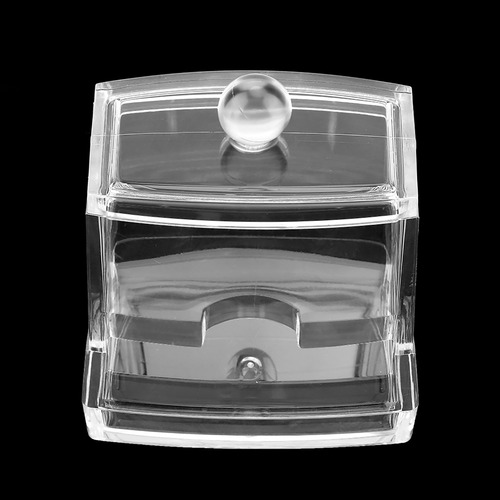 Dispensador De Bastoncillos De Algodón Acrílico Transparente