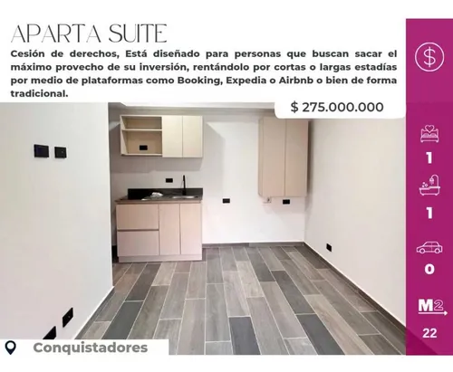 Aparta Suite En Venta, Cesion De Derechos En Conquistadores