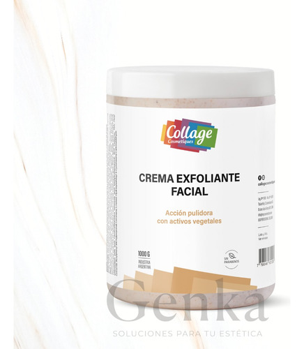 Crema Exfoliante Facial Marca Collage 1 Kilo