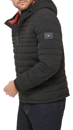 Chamarra Tommy Hilfiger Hombre Impermeable Con Capucha