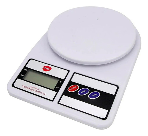 Balança Branca Digital Precisão Para Cozinha Dieta 10kg