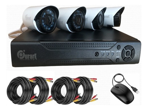 Kit Seguridad Full Hd Dvr + 4 Camaras Hd 1.3 Mp Mli