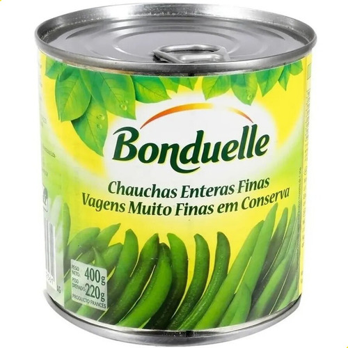 Imagen 2 de 7 de Chauchas Enteras Extra Finas Bonduelle Lata - Pack X6 Unid