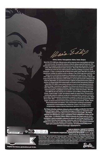Barbie Boneca Maria Felix Tribute Series Signature