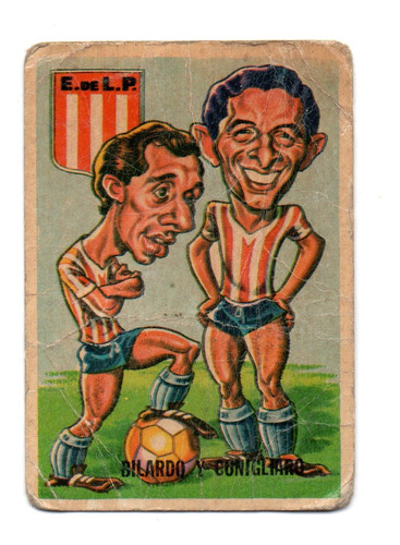 Figurita Estudiantes Tarjeton Futbol Sport 1967 N 97 Bilardo