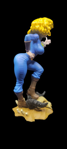 Vault Girl Fallout - Em Resina Pintada No Aerógrafo Pro