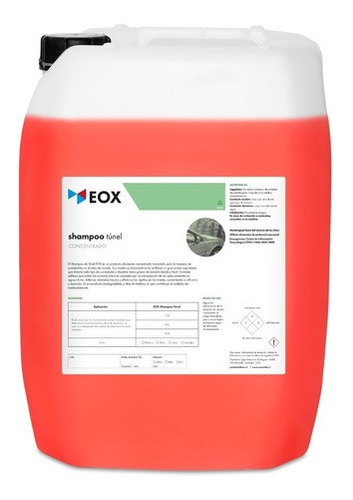 Shampoo Túnel Concentrado Eox 22 Litros