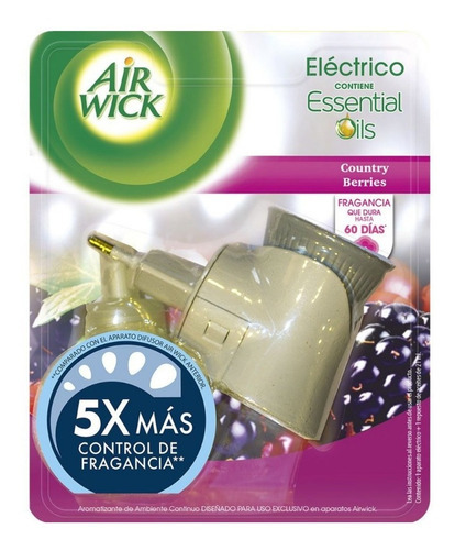 Air Wick Aromatizante Eléctrico+ Repuesto Aceites Esenciales