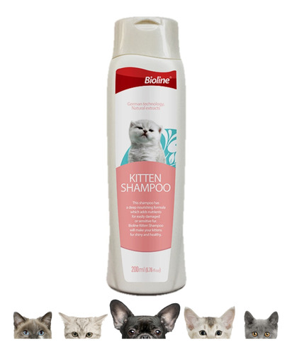 Shampoo Para Gatito Cachorros Mascota Gato 200ml