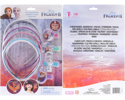 Conjunto De Belleza Frozen Ii Diademas Y Clips