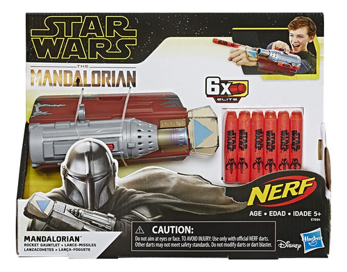 Star Wars Nerf The Mandalorian Rocket Guantelete, Lanza Dard