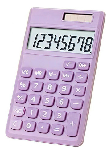 Mini Calculadora De Escritorio Seaciyan Morado