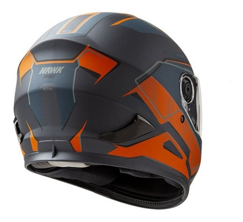 Imagen 3 de 6 de Casco Moto Integral Hawk Rs1 Alpha Pista Motos Devotobikes