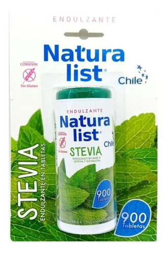Stevia Y Sucralosa Endulzante 900 Tabletas Naturalist 