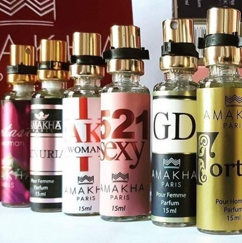 Imagem 3 de 5 de Kit 9 Perfumes 15ml Amakha Paris - Promoção Top