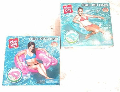 Juegan Silla Chill-out Piscina Inflable Ocioso Paquete De 2 