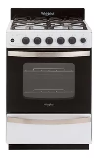 Cocina Whirlpool WFB57DI multigas 4 hornallas blanca 220V puerta con visor 60L