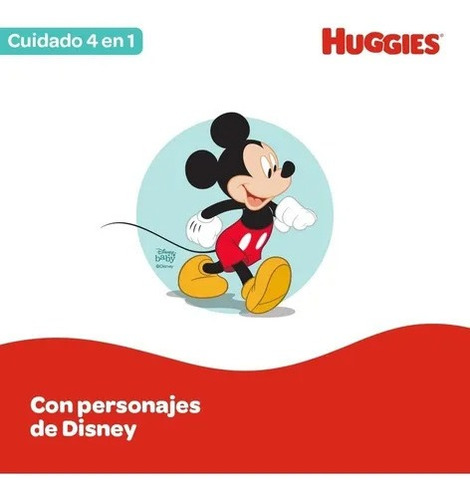 Imagen 2 de 6 de Toallas Humedas Huggies Cuidado 4 En 1 80 X 4 Unidades