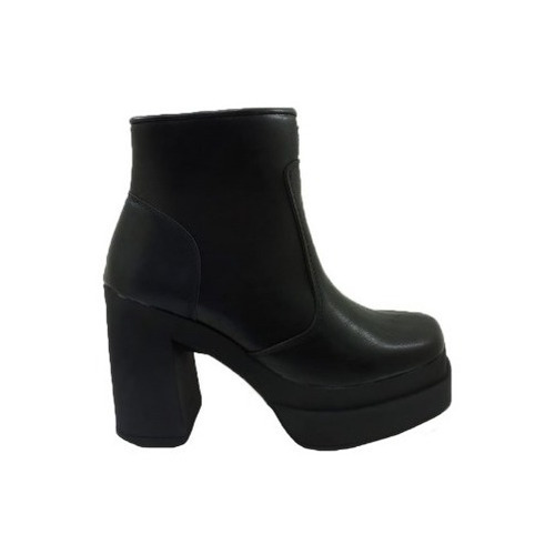 Bota Botineta Mujer Taco 11 Cm Plataforma Moda Art 760 