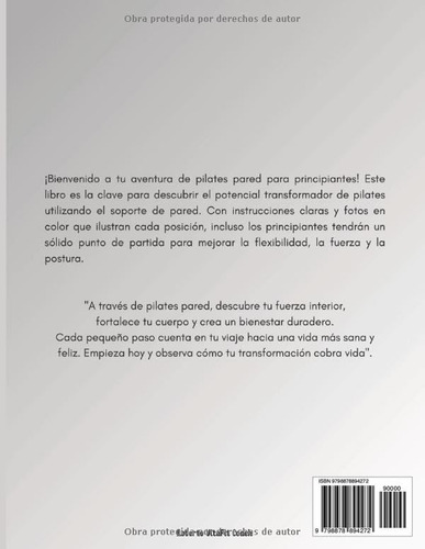 Libro: Pilates Pared Para Principiantes: Entrenamientos D...