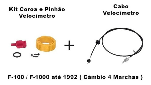 Kit Cable Engranaje De Velocimetro Ford F-100 Caja Zf