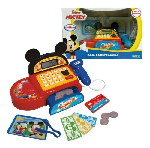 Caja Registradora Mickey Mouse Con Luz Y Sonido Ditoys 