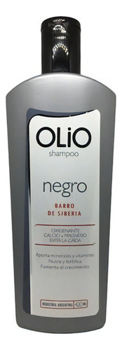 Shampoo Negro Evita Caida Barro Olio Anna De Sanctis 420ml