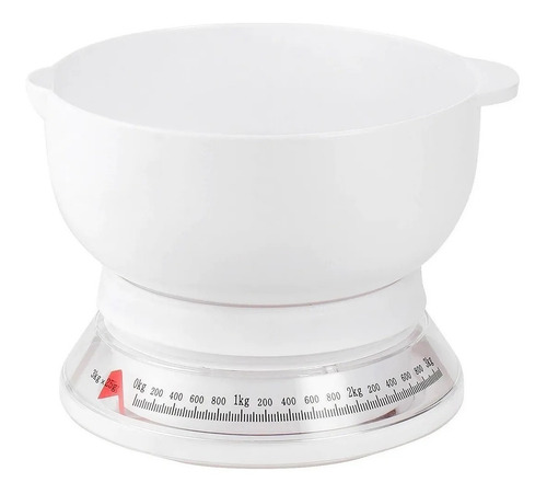 Imagen 2 de 5 de Balanza De Cocina Analogica Con Bowl 3 Kg Kci Top House