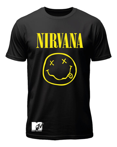 Polera Nirvana Banda Rock Band Kurt Cobain Mtv