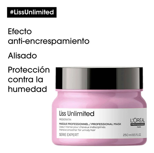 Loreal Professionnel Expert Liss Unlimited Máscara No-frizz