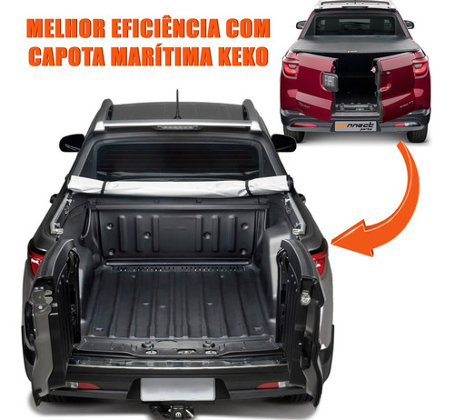 Imagem 5 de 5 de Kit Vedação Caçamba Fiat Toro 2017 2018 Escoamento Keko