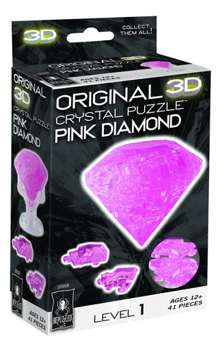 Rompecabezas De Cristal 3d   - Diamante Rosa - Divertid...