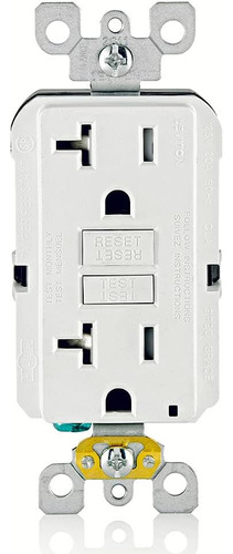 Leviton Gftr2-w Self-test Smartlockpro Slim Gfci Receptáculo