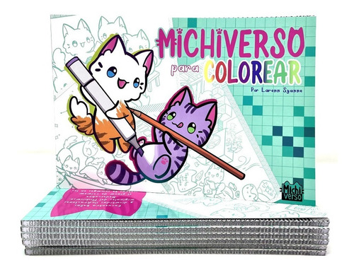 Syanne Libro Didáctico  Michiverso Para Colorear Gatos