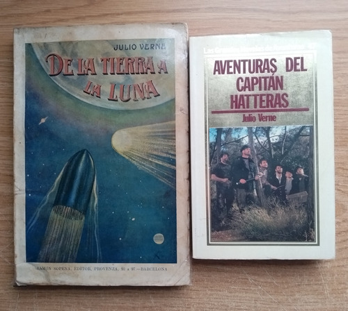 Julio Verne 3 Libros Y 1 De Regalo -  De La Tierra A La Luna